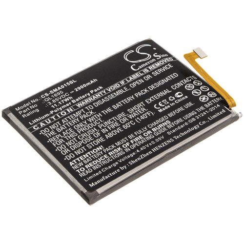 Samsung QL1695 helyettesítő mobiltelefon akkumulátor (Li-Polymer, 2900mAh / 11.17Wh, 3.85V) - Utángyártott