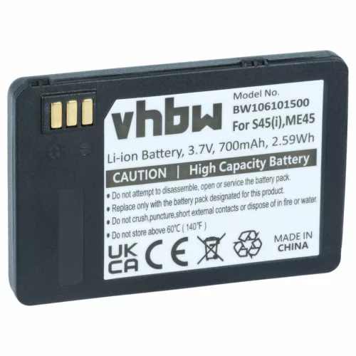 Siemens 30148-K1310-X185-1 helyettesítő mobiltelefon akkumulátor (Li-Ion, 700mAh / 2.59Wh, 3.7V) - Utángyártott