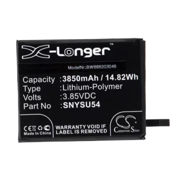   Sony SNYSU54 helyettesítő mobiltelefon akkumulátor (Li-Polymer, 3850mAh / 14.82Wh, 3.85V) - Utángyártott
