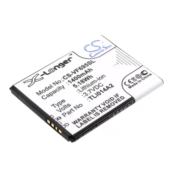   Vodafone Smart VF-V695 készülékhez mobiltelefon akkumulátor (Li-Ion, 3.7V, 1400mAh / 5.18Wh) - Utángyártott