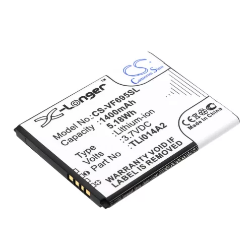 Vodafone Smart VF-V695 készülékhez mobiltelefon akkumulátor (Li-Ion, 3.7V, 1400mAh / 5.18Wh) - Utángyártott