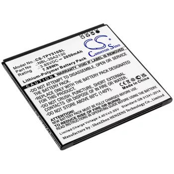   TP-Link / Neffos NBL-39A2130 helyettesítő mobiltelefon akkumulátor (Li-Polymer, 3.85V, 2050mAh / 7.89Wh) - Utángyártott