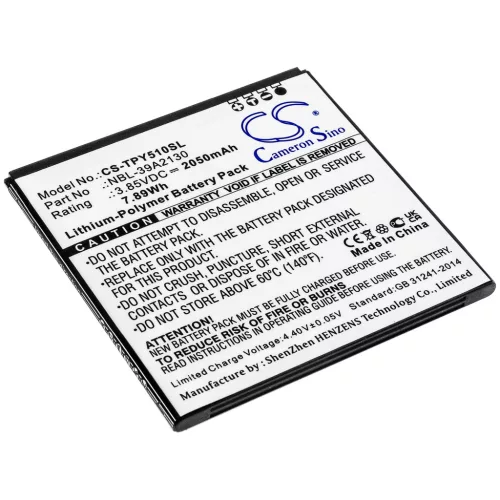 TP-Link / Neffos NBL-39A2130 helyettesítő mobiltelefon akkumulátor (Li-Polymer, 3.85V, 2050mAh / 7.89Wh) - Utángyártott