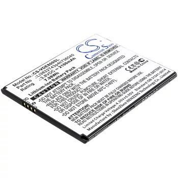   Vodafone / ZTE Li3822T43p4h736040 helyettesítő mobiltelefon akkumulátor (Li-Ion, 3.8V, 2100mAh / 7.98Wh) - Utángyártott