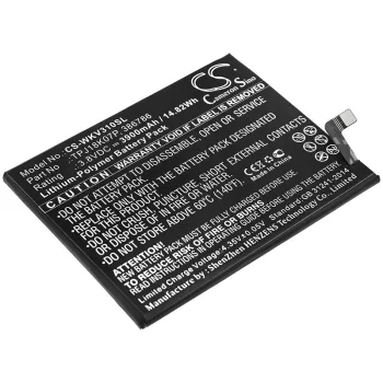   Wiko TPJ18K07P helyettesítő mobiltelefon akkumulátor (Li-Polymer, 3.8V, 3900mAh / 14.82Wh) - Utángyártott