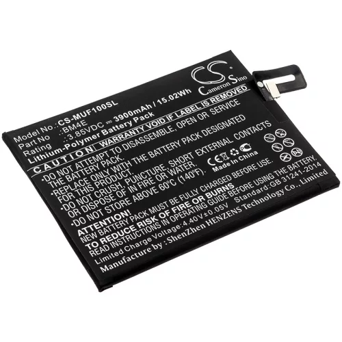 Xiaomi / Pocophone BM4E helyettesítő mobiltelefon akkumulátor (Li-Polymer, 3.85V, 3900mAh / 15.02Wh) - Utángyártott