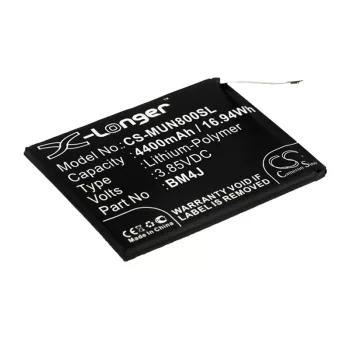   Xiaomi / Redmi BM4J helyettesítő mobiltelefon akkumulátor (Li-Polymer, 3.85V, 4400mAh / 16.94Wh) - Utángyártott
