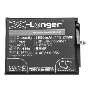   Xiaomi BM4F helyettesítő mobiltelefon akkumulátor (Li-Polymer, 3.85V, 3950mAh / 15.21Wh) - Utángyártott