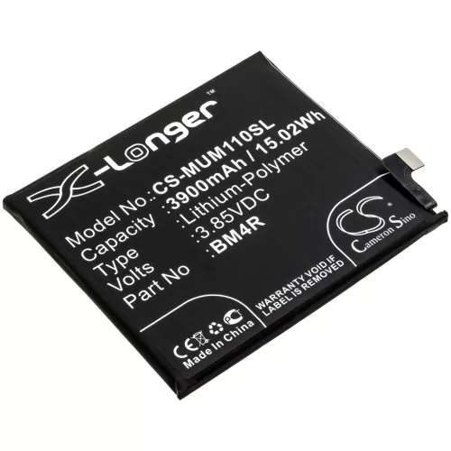 Xiaomi BM4R helyettesítő mobiltelefon akkumulátor (Li-Polymer, 3.85V, 3900mAh / 15.02Wh) - Utángyártott