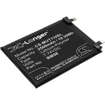   Xiaomi BM58 helyettesítő mobiltelefon akkumulátor (Li-Polymer, 7.74V, 2500mAh / 19.35Wh) - Utángyártott