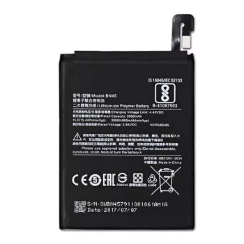   Xiaomi BN45 helyettesítő mobiltelefon akkumulátor (Li-Polymer, 3.85V, 3900mAh / 15.02Wh) - Utángyártott