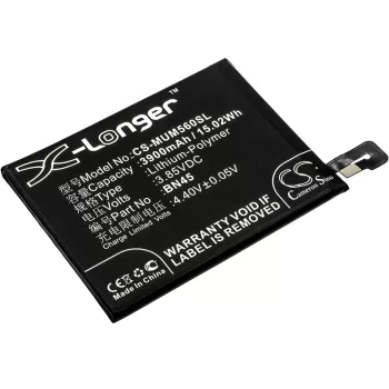   Xiaomi BN45 helyettesítő mobiltelefon akkumulátor (Li-Polymer, 3.85V, 3900mAh / 15.02Wh) - Utángyártott