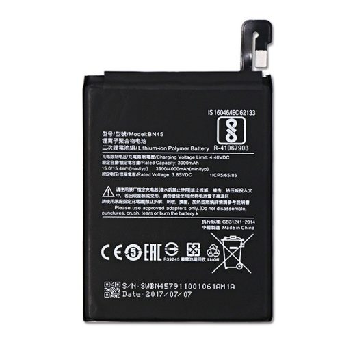 Xiaomi BN45 helyettesítő mobiltelefon akkumulátor (Li-Polymer, 3.85V, 3900mAh / 15.02Wh) - Utángyártott