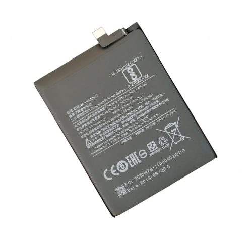 Xiaomi BN47 helyettesítő mobiltelefon akkumulátor (Li-Polymer, 3.85V, 3900mAh / 15.02Wh) - Utángyártott