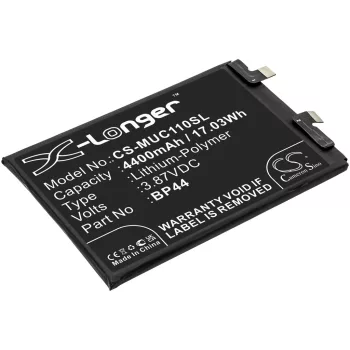  Xiaomi BP44 helyettesítő mobiltelefon akkumulátor (Li-Polymer, 3.87V, 4400mAh / 17.03Wh) - Utángyártott