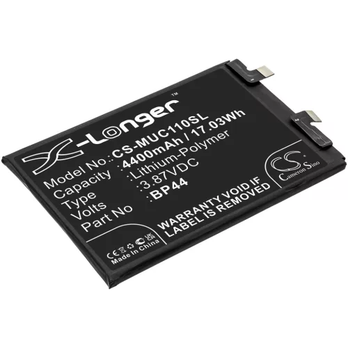 Xiaomi BP44 helyettesítő mobiltelefon akkumulátor (Li-Polymer, 3.87V, 4400mAh / 17.03Wh) - Utángyártott