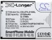 ZTE Li3821T43P3h745741 helyettesítő mobiltelefon akkumulátor (Li-Ion, 3.8V, 2150mAh / 8.17Wh) - Utángyártott