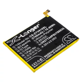   ZTE Li3927T44P8h786035 helyettesítő mobiltelefon akkumulátor (Li-Polymer, 3.85V, 2700mAh / 10.4Wh) - Utángyártott