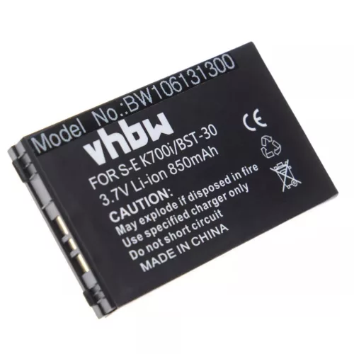 Sony-Ericsson J210i készülékhez mobiltelefon akkumulátor (Li-Ion, 3.7V, 850mAh / 3.15Wh) - Utángyártott