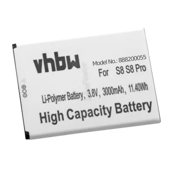   Ulefone S8 Pro készülékhez mobiltelefon akkumulátor (Li-Polymer, 3.8V, 3000mAh / 11.4Wh) - Utángyártott
