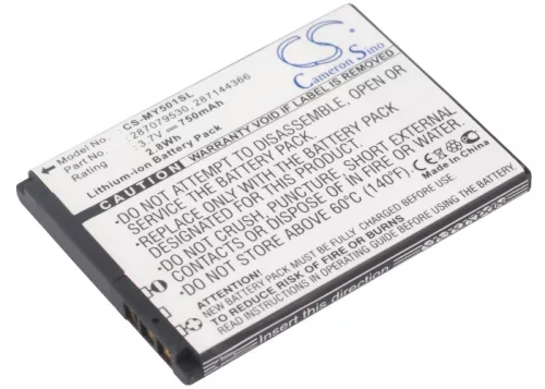 Vodafone VF 540 készülékhez mobiltelefon akkumulátor (Li-Ion, 3.7V, 750mAh / 2.78Wh) - Utángyártott