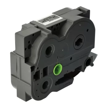   Brother AHe-M951, HGE-M951, HGEM951 helyettesítő szalagpatron (Matt Ezüst alapon Fekete) - Utángyártott