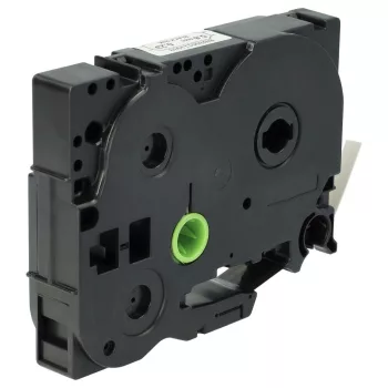   Brother AHS-211, HS-211, LMHSe211 helyettesítő címkeszalag (Fehér alapon Fekete) - Utángyártott