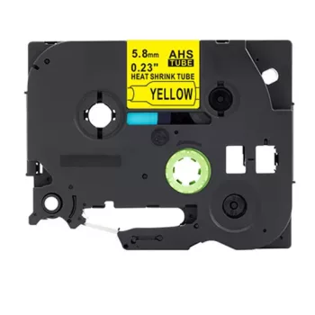   Brother LMHSe611 helyettesítő zsugorcső tekercs (Sárga alapon Fekete) - Utángyártott