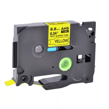   Brother LMHSe621 helyettesítő zsugorcső tekercs (Sárga alapon Fekete) - Utángyártott