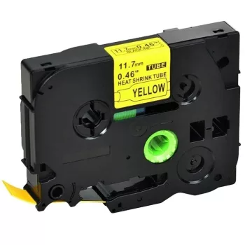   Brother LMHSe631 helyettesítő zsugorcső tekercs (Sárga alapon Fekete) - Utángyártott