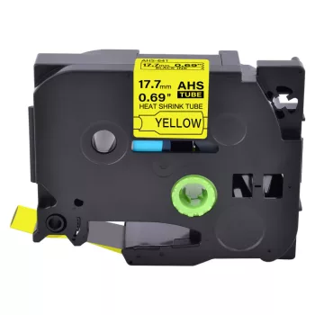   Brother LMHSe641 helyettesítő zsugorcső tekercs (Sárga alapon Fekete) - Utángyártott