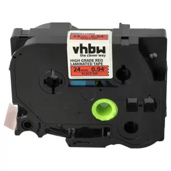   Brother HGE-451 helyettesítő címkeszalag (Piros alapon Fekete) - Utángyártott
