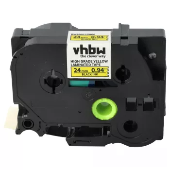   Brother HGE-651 helyettesítő címkeszalag (Sárga alapon Fekete) - Utángyártott