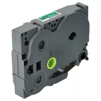   Brother HGE-721 helyettesítő címkeszalag (Zöld alapon Fekete) - Utángyártott