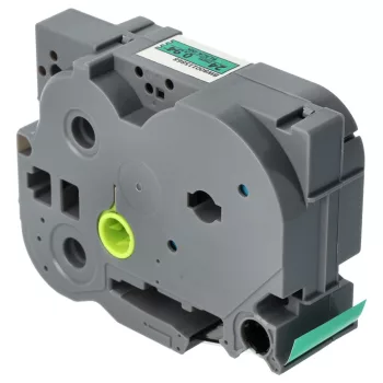   Brother HGE-751 helyettesítő címkeszalag (Zöld alapon Fekete) - Utángyártott