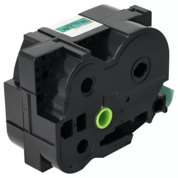   Brother HGE-761 helyettesítő címkeszalag (Zöld alapon Fekete) - Utángyártott