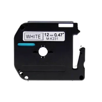   Brother M-K231 helyettesítő címkeszalag (Fehér alapon Fekete) - Utángyártott