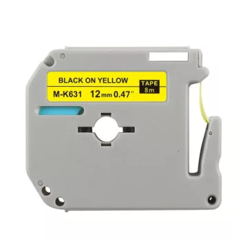   Brother M-K631 helyettesítő címkeszalag (Sárga alapon Fekete) - Utángyártott