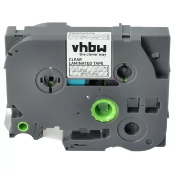   Brother TZ-145, TZE-145 helyettesítő címkeszalag (Átlátszó alapon Fehér) - Utángyártott