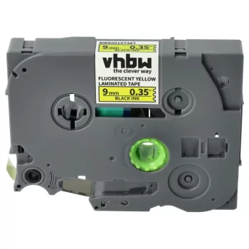   Brother TZ-221, TZE-221 helyettesítő címkeszalag (Neon Sárga alapon Fekete) - Utángyártott