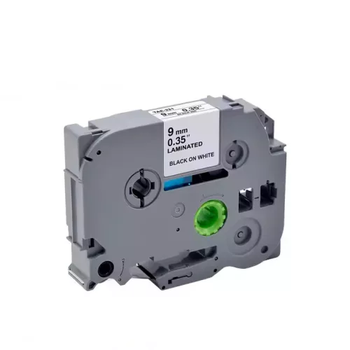 Brother TZ-221, TZE-221 helyettesítő címkeszalag (Fehér alapon Fekete) - Utángyártott