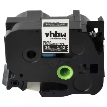   Brother TZ-365, TZE-365 helyettesítő címkeszalag (Fekete alapon Fehér) - Utángyártott