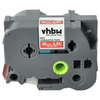   Brother TZ-465, TZE-465 helyettesítő címkeszalag (Piros alapon Fehér) - Utángyártott