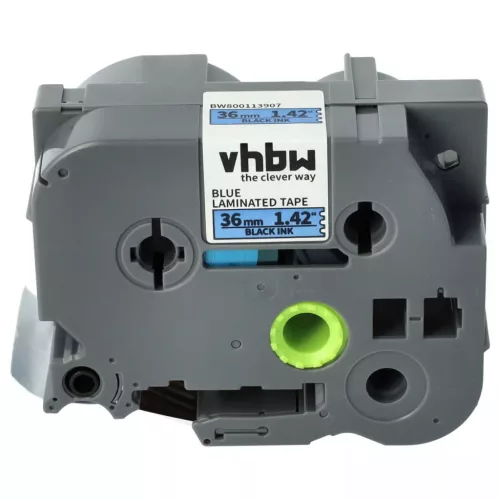 Brother TZ-561, TZE-561 helyettesítő címkeszalag (Kék alapon Fekete) - Utángyártott