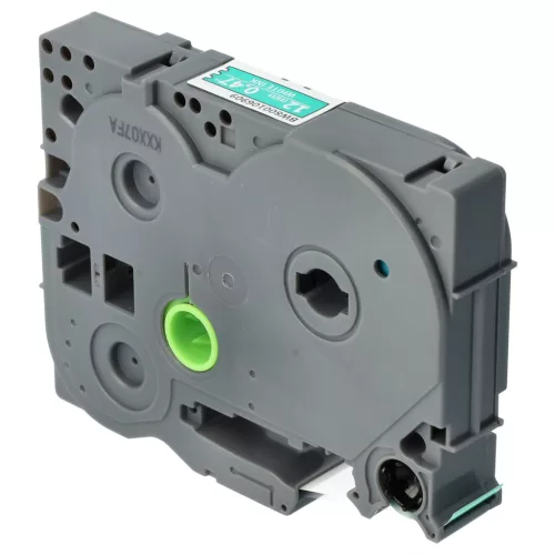 Brother TZ-735, TZE-735 helyettesítő címkeszalag (Zöld alapon Fehér) - Utángyártott