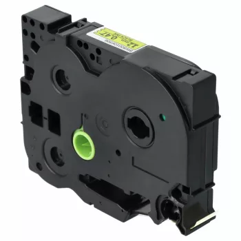   Brother TZ-C31, TZE-C31 helyettesítő címkeszalag (Neon Sárga alapon Fekete) - Utángyártott