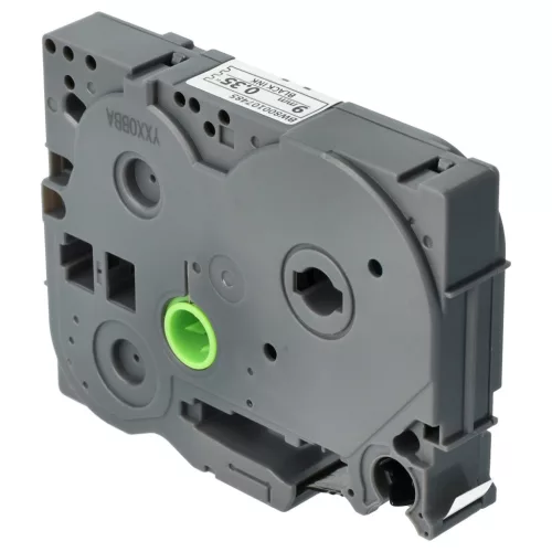 Brother TZ-FX221, TZE-FX221 helyettesítő címkeszalag (Fehér alapon Fekete) - Utángyártott