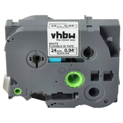Brother TZ-FX251, TZE-FX251 helyettesítő címkeszalag (Fehér alapon Fekete) - Utángyártott