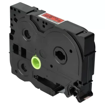   Brother TZ-FX411, TZE-FX411 helyettesítő címkeszalag (Piros alapon Fekete) - Utángyártott