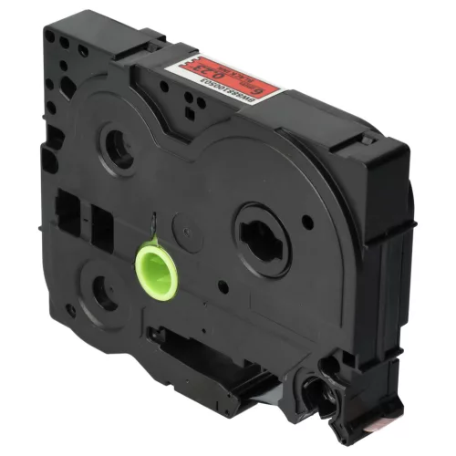 Brother TZ-FX411, TZE-FX411 helyettesítő címkeszalag (Piros alapon Fekete) - Utángyártott